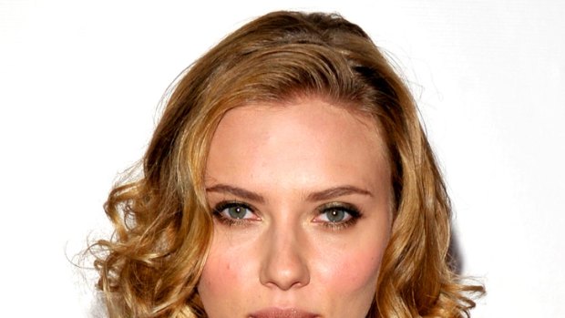 Champagne substitute ... Scarlett Johansson promises the Marine Corps Ball a case of Moet.