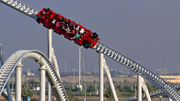 The Ferrari World theme park at Abu Dhabi.