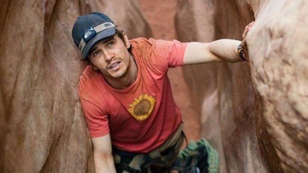 James Franco as Ralston in the movie 127 Hours.