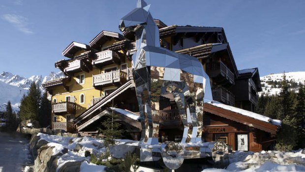 Posh piste: Le Cheval Blanc is the epitome of decadence in the world's most exclusive ski resort.