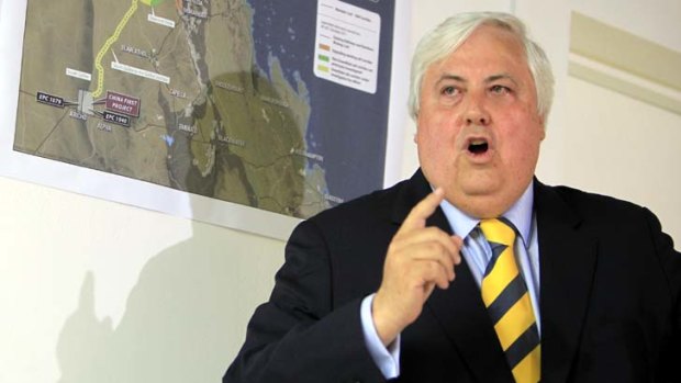 Colourful claims ... Clive Palmer.