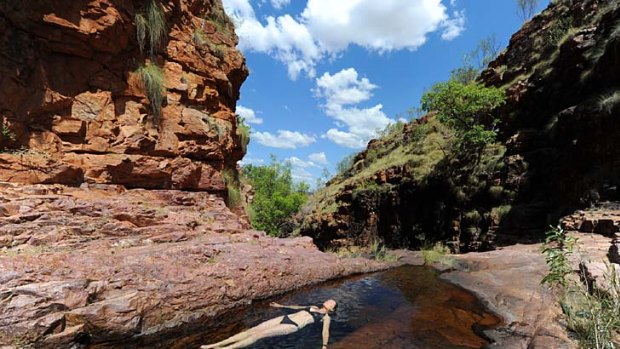 Into the wild ... the newly discovered Amaroo Falls.
