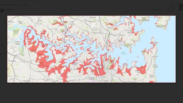 Sydney's harbourside suburbs would be effected by a tsunami. according to tsunamisafe.com.au
