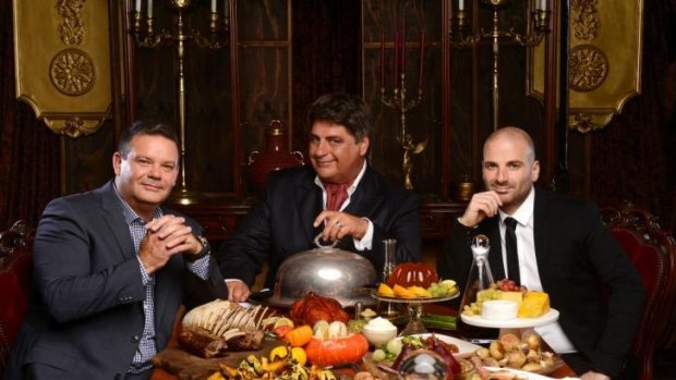 <i>MasterChef</i> judges Gary Mehigan, Matt Preston and George Calombaris. How much of this food is real?
