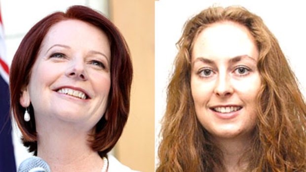 Lalor candidates Prime Minister Julia Gillard and Sheridan Ingram.