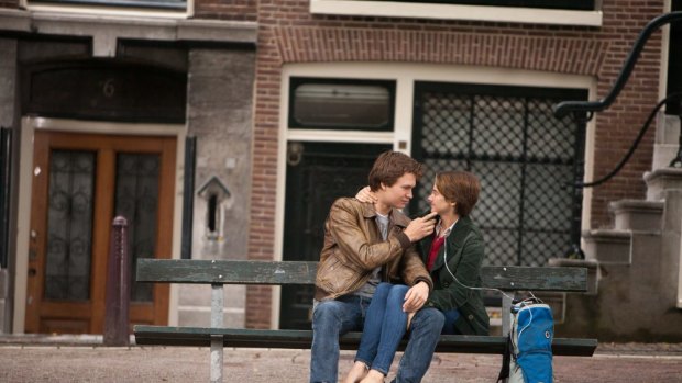 Ansel Elgort and Shailene Woodley in The Fault in Our Stars.