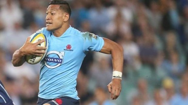 Poster boy: Israel Folau will feature for the Waratahs.