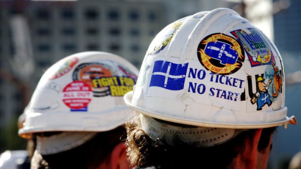 The code of conduct will crack down on the display of union logos, and mottos such as 'no ticket, no start'.