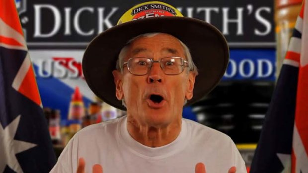 Dick Smith ... says there is no problem with his advert.