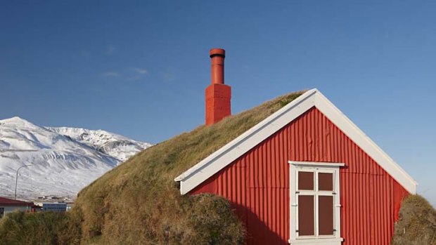 One of the huts where trekkers can rest.