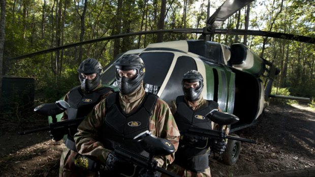 Delta Force Paintball’s new Brisbane course is based loosely on the Call of Duty video game.