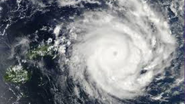 Image taken by NASA’s Aqua satellite of Tropical Cyclone Ian as it skirted Fiji.