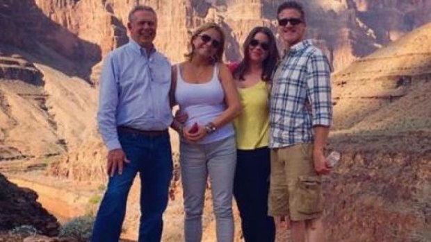 Bucket-list: Brittany Maynard and her family at the Grand Canyon.