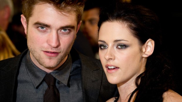 Kristen Stewart with Robert Pattinson.