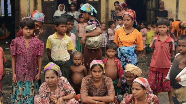Ethnic tensions ... Rohingya in western Burma displaced in recent conflicts.