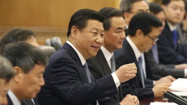 Chinese President Xi Jinping, third left, has made weeding out corruption in the military a top goal.
