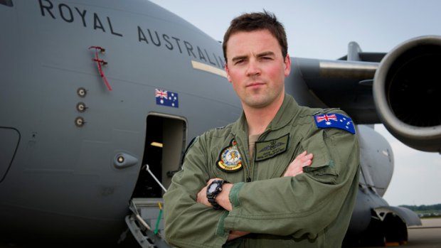 RAAF Flight Lieutenant Dave Whyte: "All of us involved are just trying to make the best of a terrible situation." <i>Photo: Dan Hatch</i>