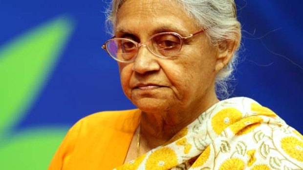 Chief Minister of Delhi, Sheila Dikshit.