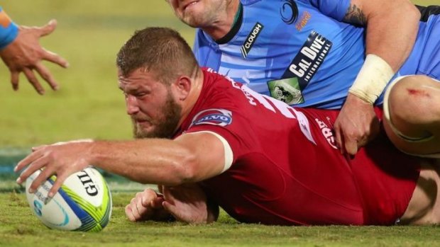 Copping flak: Reds forward James Slipper during last week's loss to the Western Force.