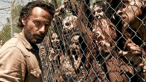 Stand-off ... <i>The Walking Dead</i> is supposedly running at a deficit but writer/producer Frank Darabont says he's been deprived tens of millions of dollars in profits.