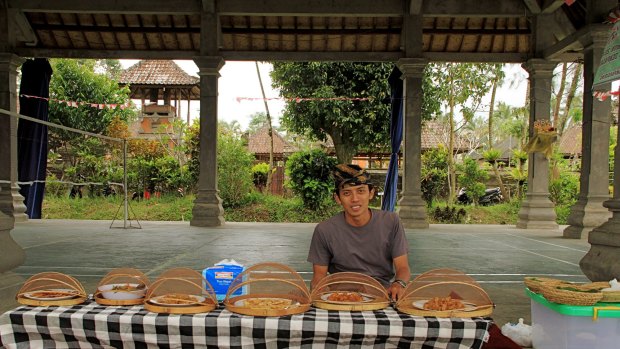 Picnic lunch served by Gede.