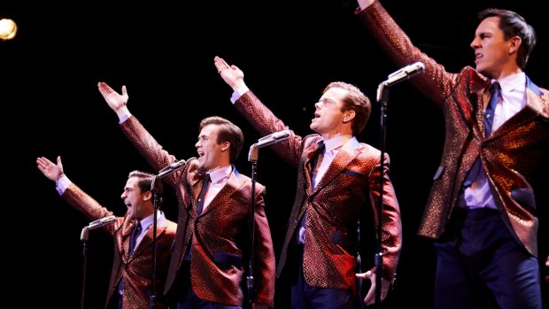 Jersey Boys, starring Ryan Gonzalez (left), Thomas Maguire, Cameron Macdonald and Glaston Toft as Nick Massi, looks set to be one of the hot tickets of 2019.