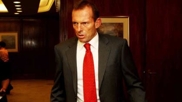 No gaffe...Tony Abbott refused to concede he had made an error appointing Barnaby Joyce to finance.