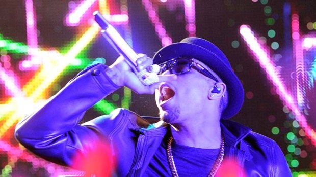 Singer Chris Brown performs at the  Grammy  Awards this week.