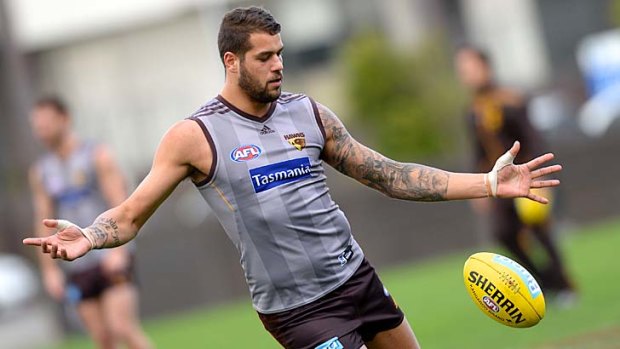 Lance Franklin will again be key to Hawthorn's hopes against Geelong.