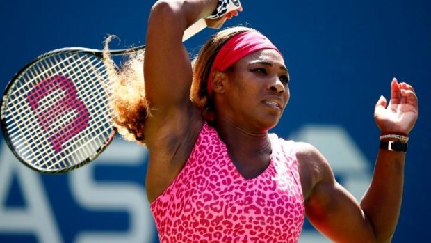 World No.1 Serena Williams cruised through the second round despite tricky conditions.