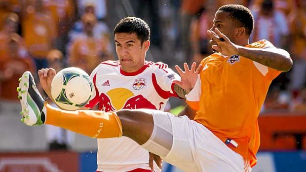 Ovation: Socceroo Tim Cahill has been in sizzling form for the table-topping New York Red Bulls.