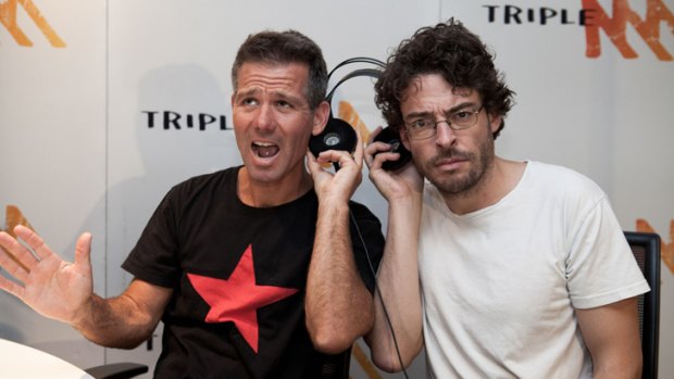 Matt Tilley, left, and Joe Hildebrand pair up on Melbourne's Triple M show.