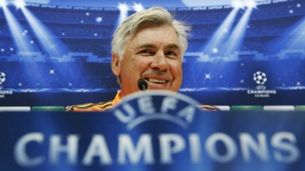 United target ... Real Madrid's manager Carlo Ancelotti.