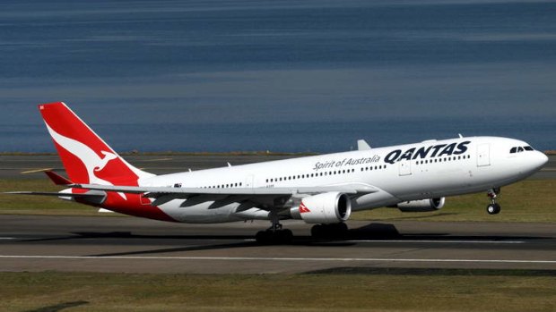 Forced to turn back: A Qantas A330.