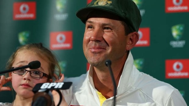 Retirement: Ricky Ponting says goodbye in Perth.