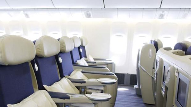 Air France 'Affaires' class on a Boeing 777.