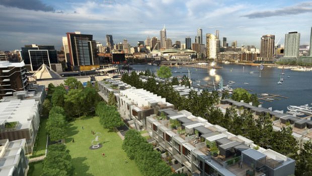 How the $1billion Docklands suburb might look.