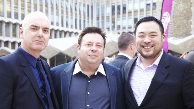 Mark Best, Peter Gilmore and David Chang.