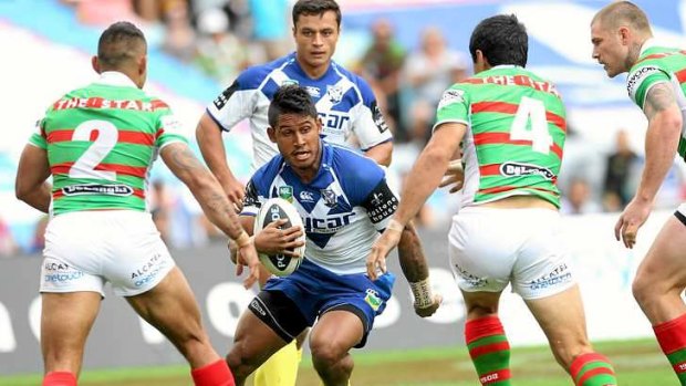 Ben Barba scored a try for the Bulldogs in the final minute.