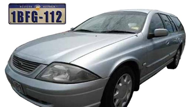Police believe Clint Jones may have side-swiped another car while driving his Ford Falcon (pictured) before he was found dead.