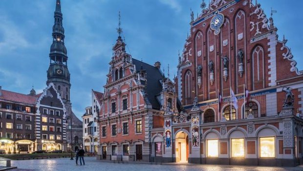 Riga's art nouveau buildings.