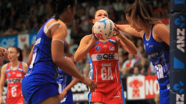 On target: Swifts goal attack Susan Pettitt should be playing for Australia, says Catherine Cox.
