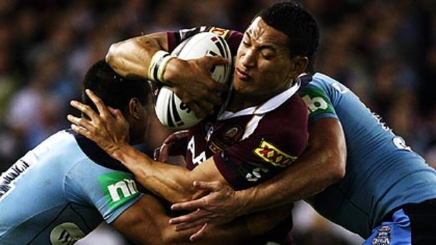 Brisbane Broncos star Israel Folau may have played his last game in maroon if he switches codes.