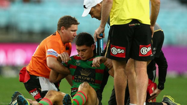 Concussion shake-up: Kyle Turner after a blow to the head last year.
