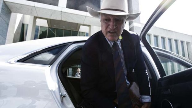 Popular target . . . members such as Bob Katter have suddenly become hot property for lobbyists.