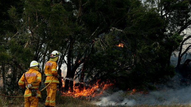 NCH NEWS. Pic of Firefighters in Northcote St, Kurri Kurri. 18th january 2017. Picture by Simone De Peak