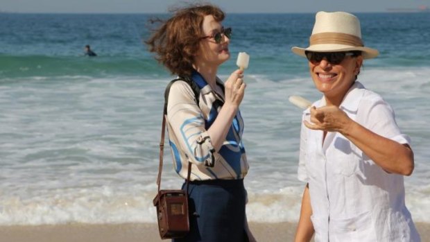 Beach time: Miranda Otto and Gloria Pires in Reaching for the Moon.
