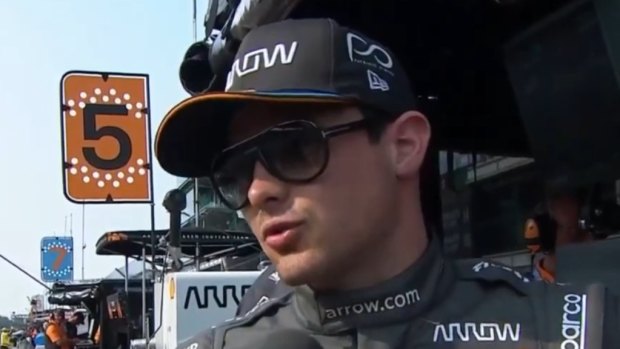 IndyCar driver left speechless after scary near miss