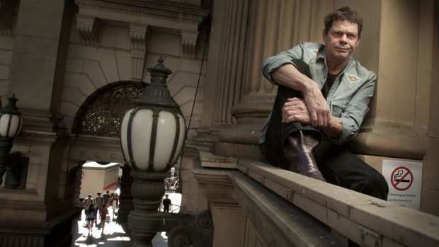 Rich Hall on high this week at the  Melbourne Town Hall.