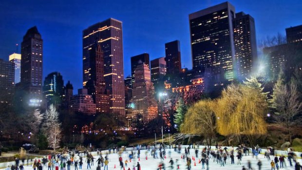 There's plenty of cool things to do in New York during winter, including ice skating in Central Park.